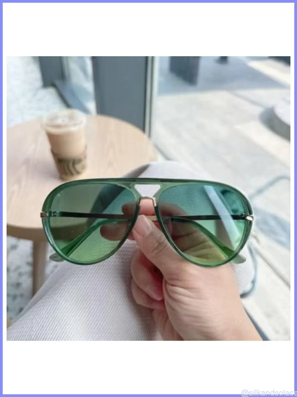 Oversized Retro Aviator Sunglasses UV400 Full Frame Unisex Designer